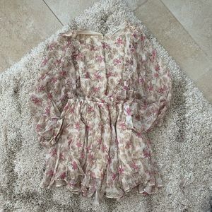 LoveShackFancy Chiffon Mini Dress